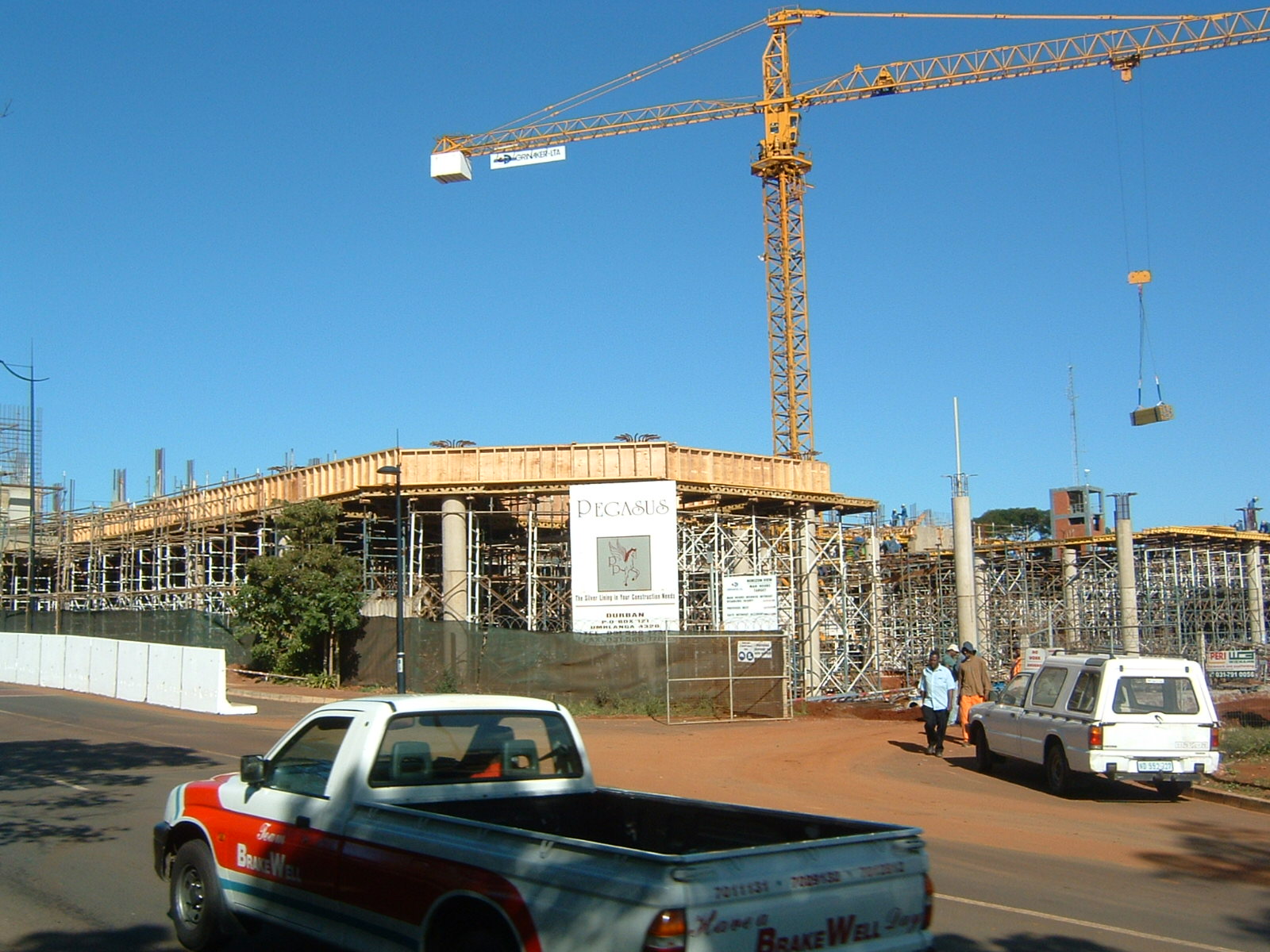 Construction activity from the Pegasus project archive