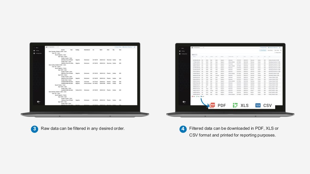 Partner presentation slide 14: Reporting and exports