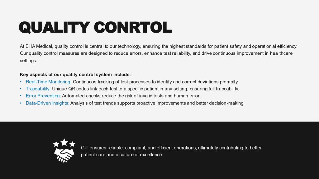 Partner presentation slide 16: Quality control